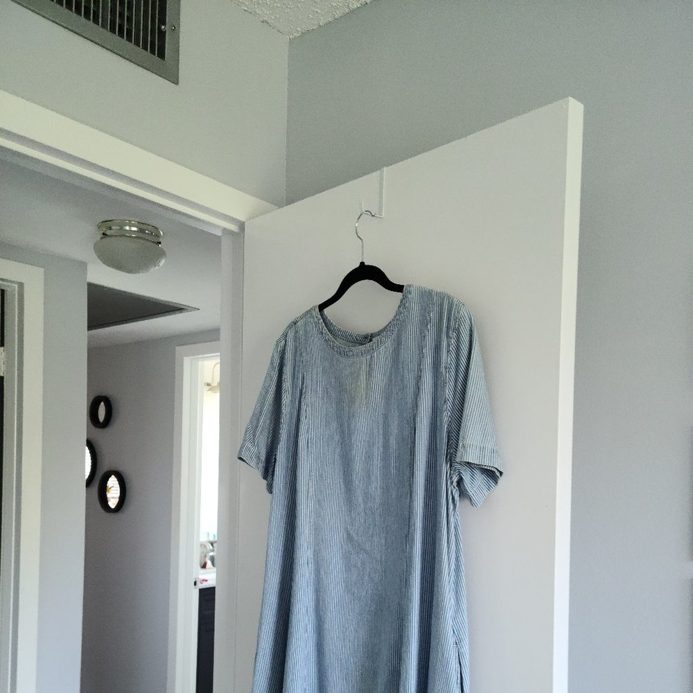 J. Jill Denim/White Stripe  Dress